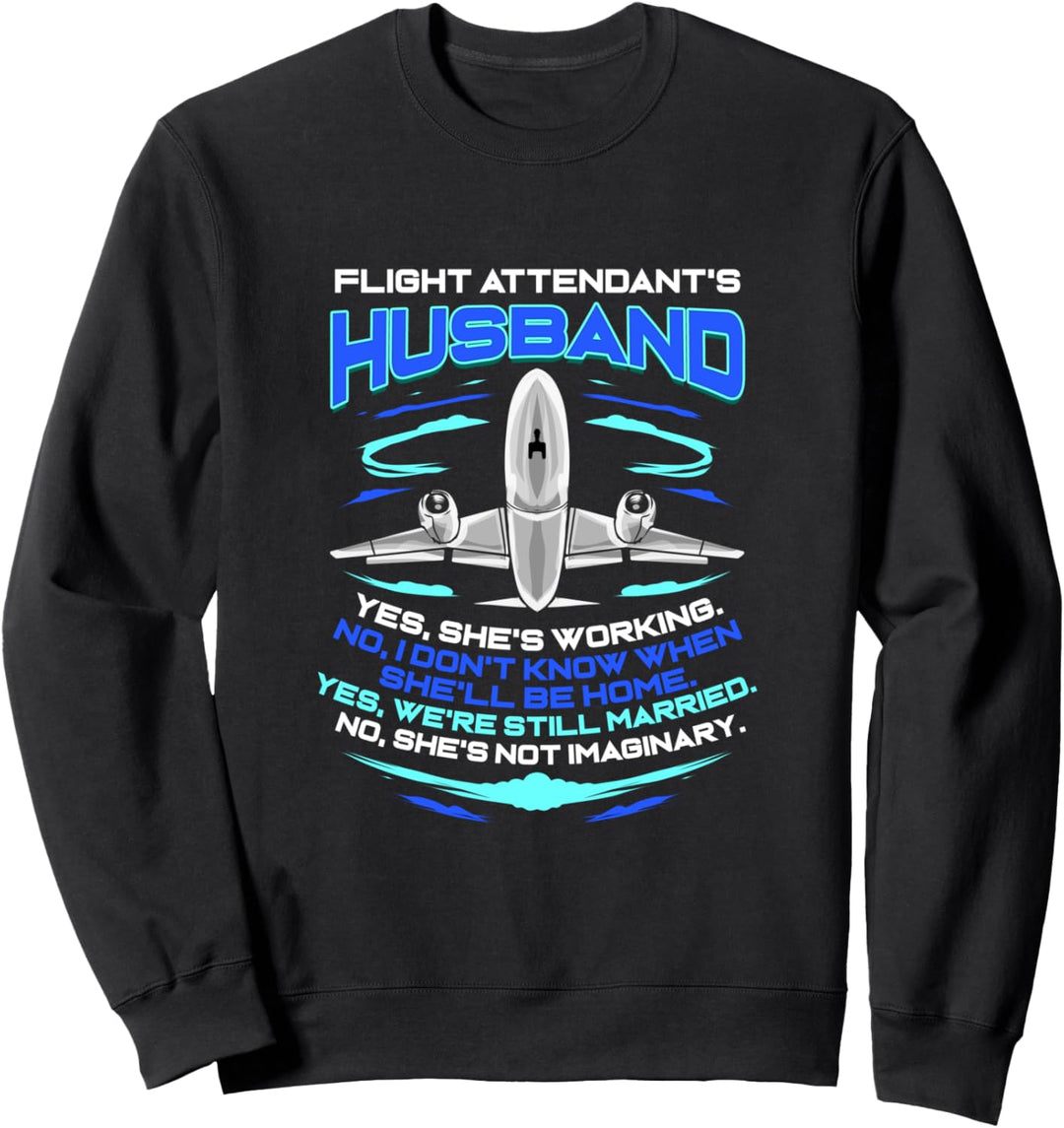Flugbegleiter Ehemann Flugbegleiterin Steward Sweatshirt