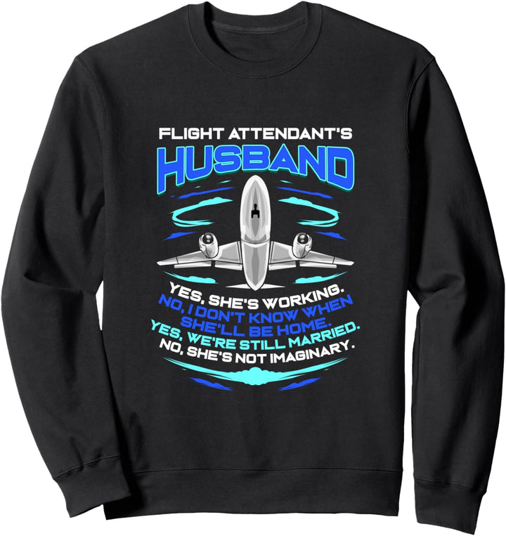 Flugbegleiter Ehemann Flugbegleiterin Steward Sweatshirt