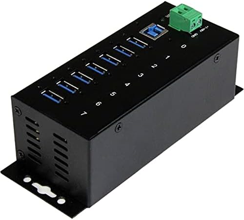 StarTech.com Industrieller 7 Port USB 3.0 Hub mit Überspannungsschutz - USB Hub zur Klemmleisten / D