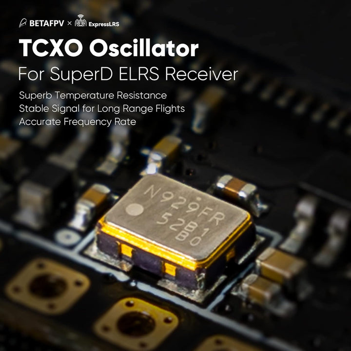BETAFPV SuperD ELRS Diversity Receiver with Dual Receiver Chains 2 Antennas TXCO Tech Support CRSF P