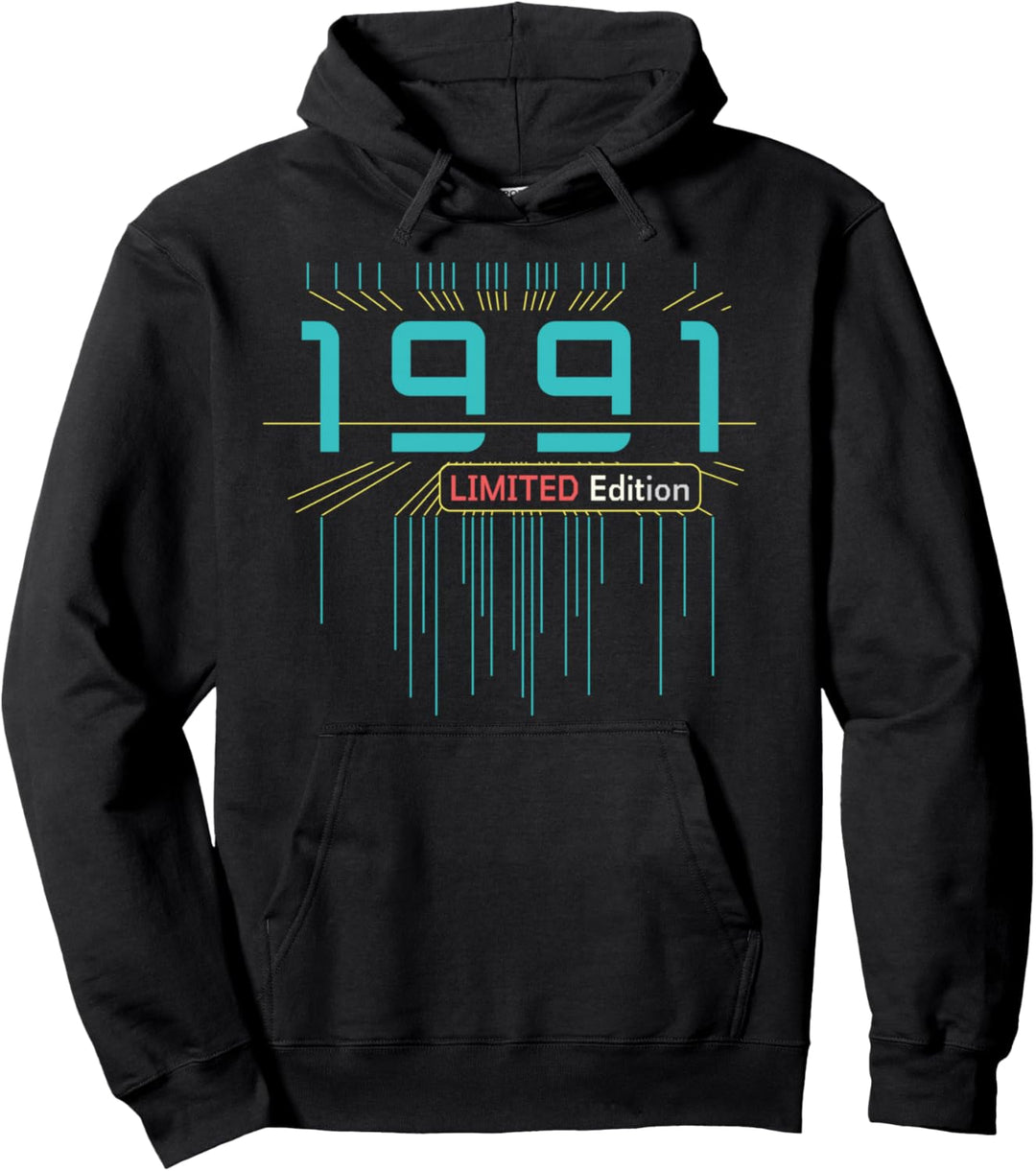 33. Geburtstag Mann Frau 33 Jahre 1991 Deko Lustig Geschenk Pullover Hoodie