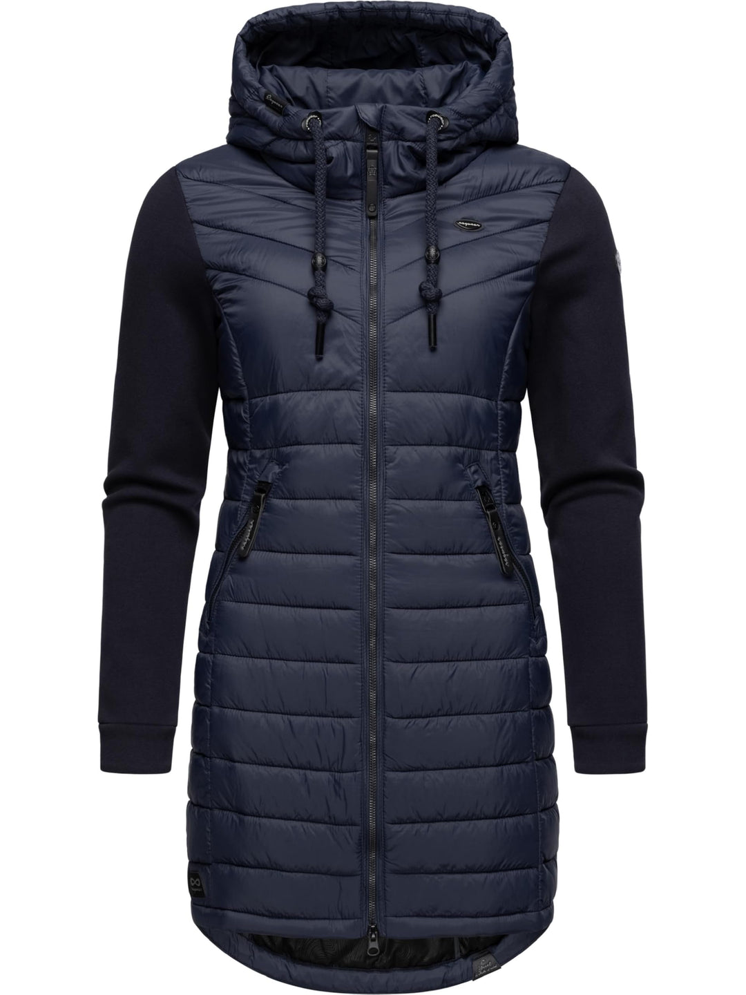 Ragwear Damen Übergangsjacke leichte Jacke lang mit Kapuze Lucinda Long II Intl XS-6XL 3XL Navy24, 3