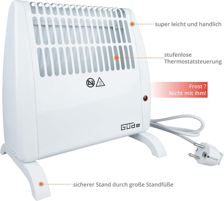 Güde Frostwächter GFW 520 (450-520 W Heizleistung, 10 m³ max. Raumheizvermögen, stufenlos regulierba