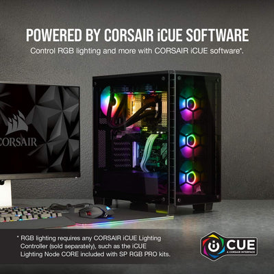 Corsair iCUE SP140 RGB PRO, RGB-LED, geräuscharm, hoher Luftstrom, Gehäuselüfter (Einzelpack), 140 m