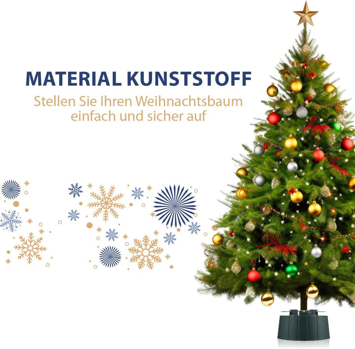 Weihnachtsbaumständer - Christbaumständer für echten Weihnachtsbaum - Tannenbaumständer für Innen -