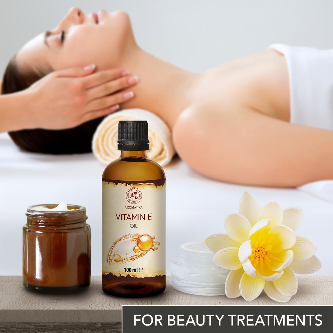 Vitamin E Öl 100ml - Natürlich - Reich an Vitamin E - Vitamin E Oil - Pflege für Gesicht - Körperpfl