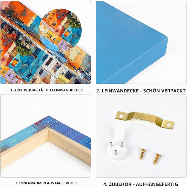 3 Panels Mit Rahmen Leinwand Bilder Abstrakte Baum Bild auf Leinwand Malerei Kunstdrucke Poster Bild