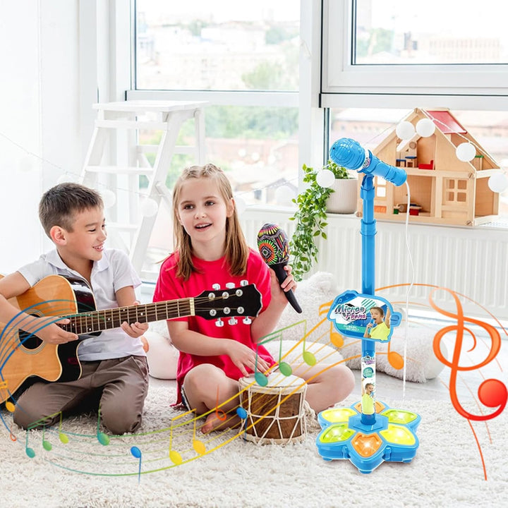Spielzeug Mikrofon | Drahtloses Gesangszubehör Mit Farbiger Beleuchtung | Kinder Spiel Mikrofon mit