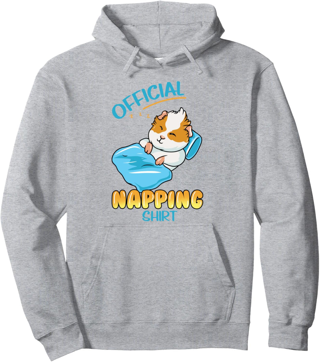 Official Napping - Schlafen Langschläfer Meerschweinchen Pullover Hoodie