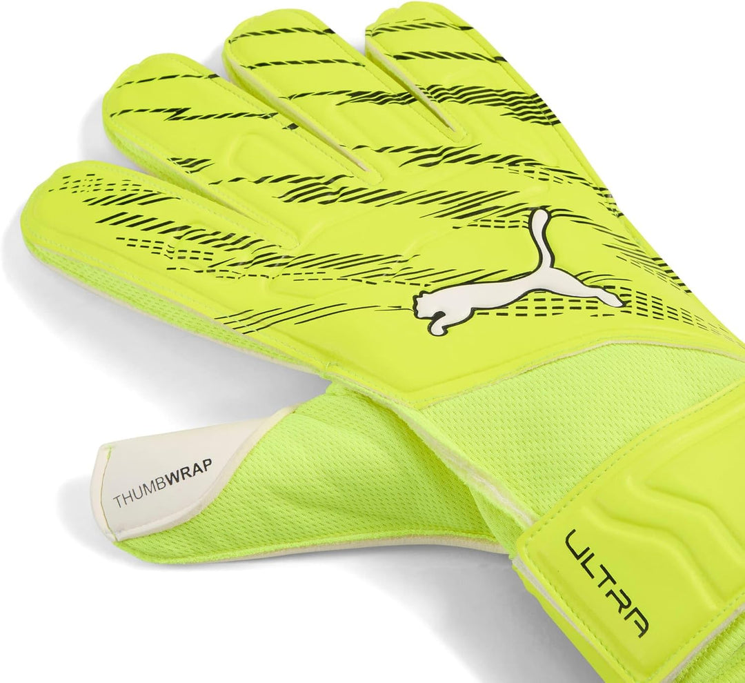 Puma Ultra Play RC Torwarthandschuhe, Erwachsene, Unisex, Black-Asphalt (Mehrfarbig), 10 30 Yellow A