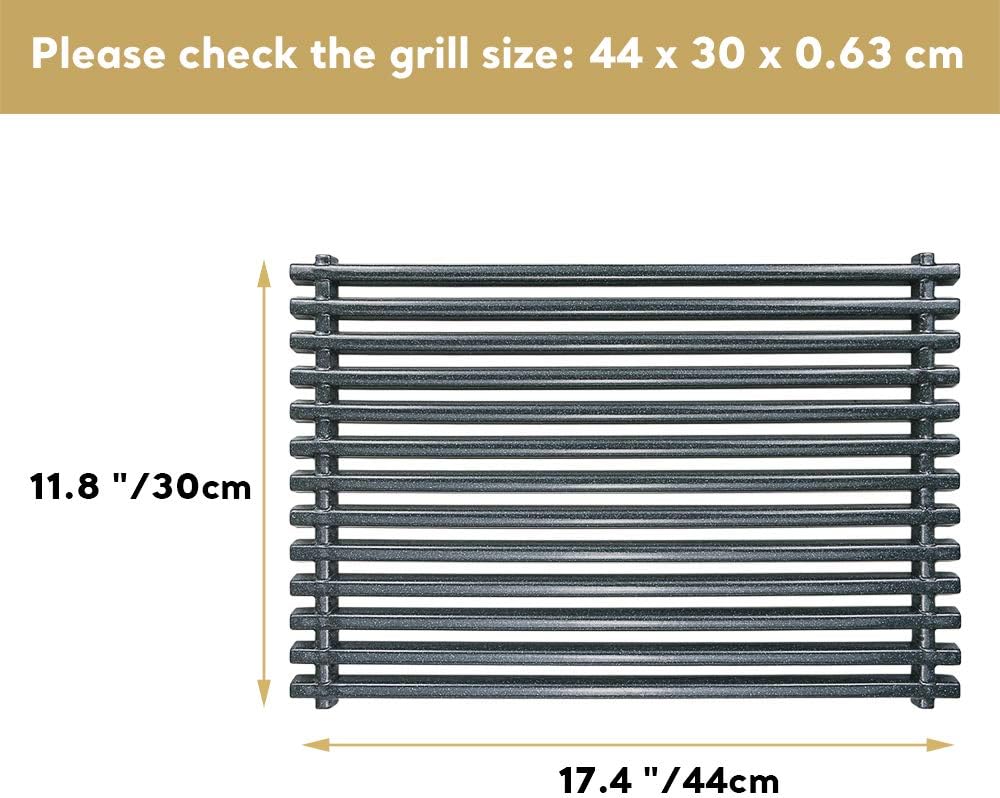 Denmay 44cm x 30cm Grillrost 7525 7526 für Weber Spirit E310 E320 S310 S320, Spirit 700,Weber 900, G