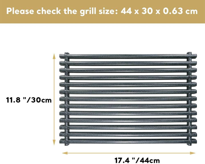 Denmay 44cm x 30cm Grillrost 7525 7526 für Weber Spirit E310 E320 S310 S320, Spirit 700,Weber 900, G