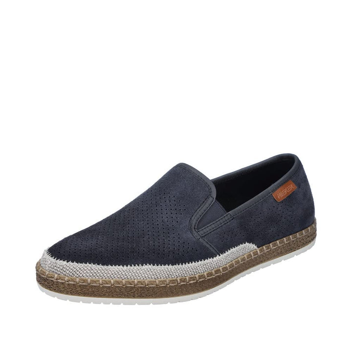 Rieker Herren B5266 Slipper 41 EU Blau, 41 EU Blau