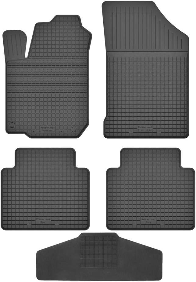 Fussmatten Vorne, Hinten + Tunnel für Renault Koleos 2 ab 2016 Gummi Gumimatten Vorne, Hinten, Tunne