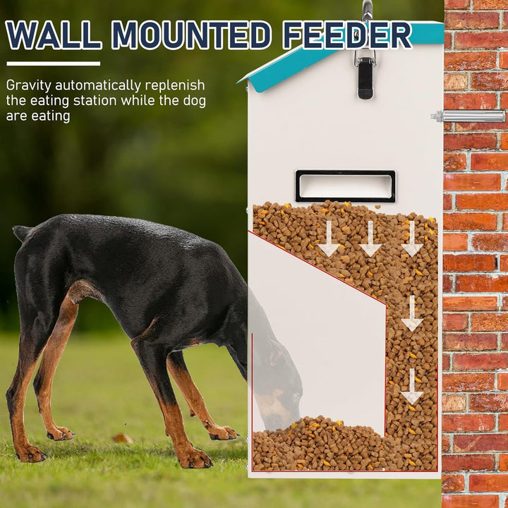 Futterautomat für Hunde - Fassungsvermögen 7 kg, Kann Das Futter Vor Feuchtigkeit SchüTzen, Anti-Nag
