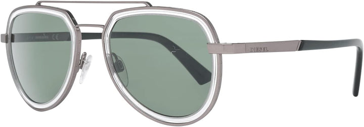 Diesel Unisex-Erwachsene DL0266 09N 53 Sonnenbrille, Grau (Antracite Op/Verde)
