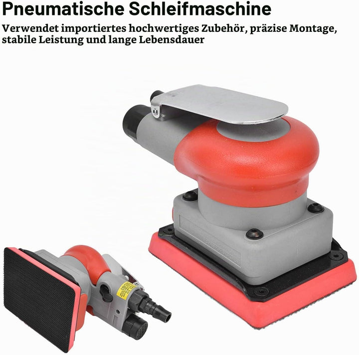 Druckluft Schwingschleifer, Air Square Orbit Finishing Sander, Profi Pneumatischer Schwingschleifer