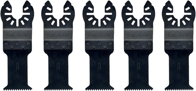 Dewalt 5er-Pack Multi-Tool BiM Sägeblatt DT20725 (zum Einsatz auf Multi-Tools, Sägeblatt 43 x 30 mm,