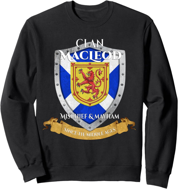 MacLeod Schottischer Familienclan Scotland Shield Sweatshirt