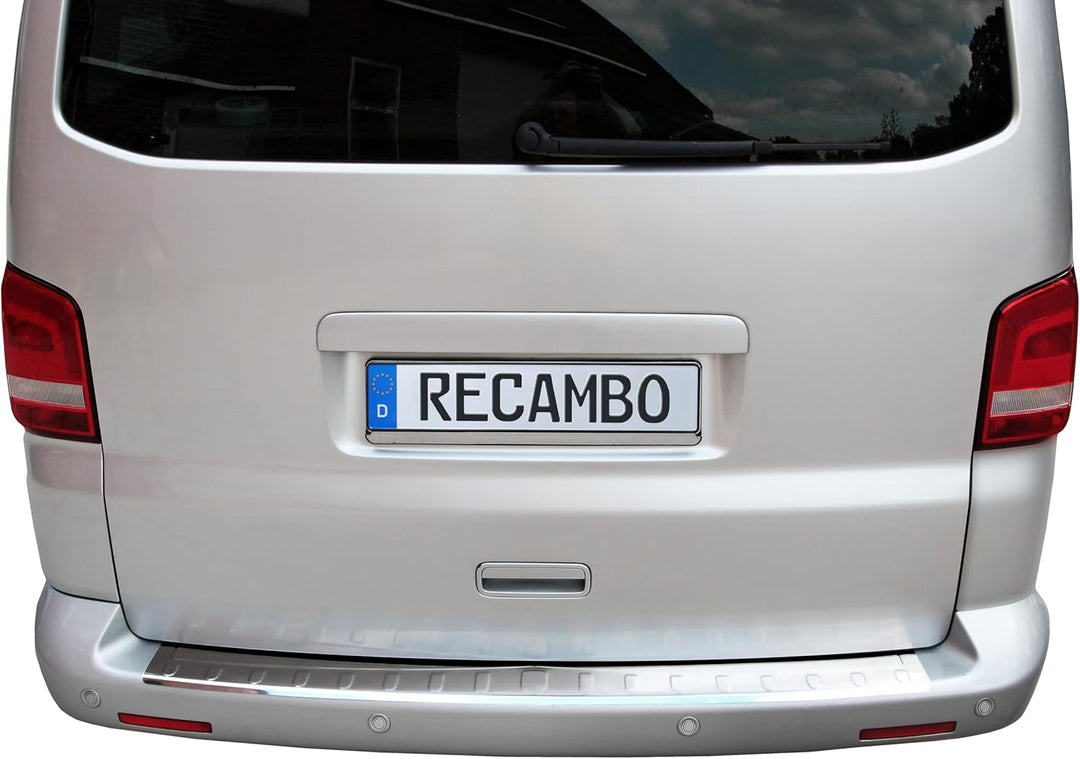 Ladekantenschutz Edelstahl CHROM kompatibel für VW T6 | TRANSPORTER, CARAVELLE, MULTIVAN | premium Q