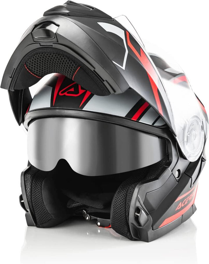 ACERBIS CASCO SEREL NERO/ROSSO XL