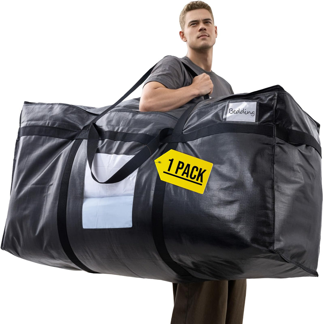 TAILI Extra grosse Umzugstasche mit Reissverschlüssen für den Umzug, Lagerung Kleidung Bettwäsche Be