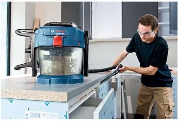 Bosch Professional 18V System Industriestaubsauger Gas 18V-10 L (ohne Akku, 1,6 m Schlauch, 3 Verlän