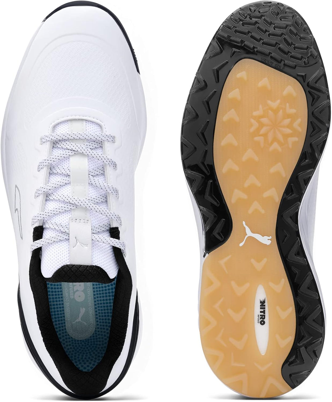 PUMA Puma Damen Turnschuhe 47 EU Puma White Puma Black Gum, 47 EU Puma White Puma Black Gum