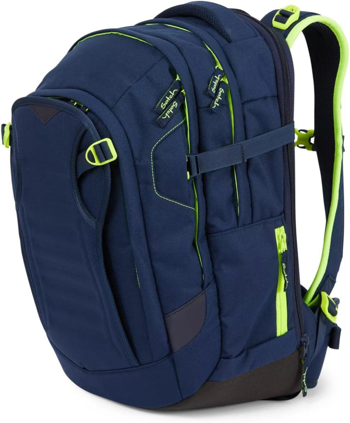 satch Unisex Kinder Match Schulrucksack match (1er Pack) Einheitsgrösse Toxic Yellow - Dunkelblau, E
