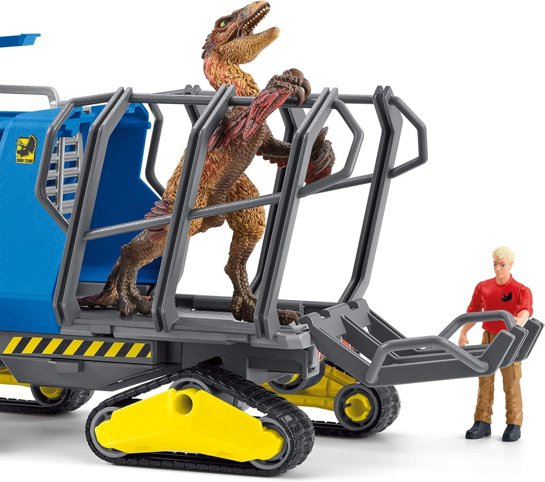Schleich Dinosaurs | Track Vehicle 42604 | Set mit Figuren, vielen Funktionen und zahlreichem Zubehö