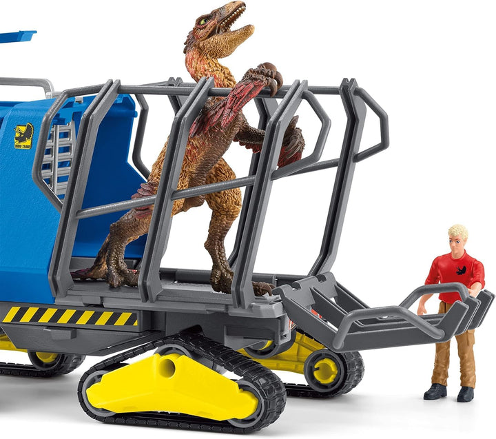 Schleich Dinosaurs | Track Vehicle 42604 | Set mit Figuren, vielen Funktionen und zahlreichem Zubehö