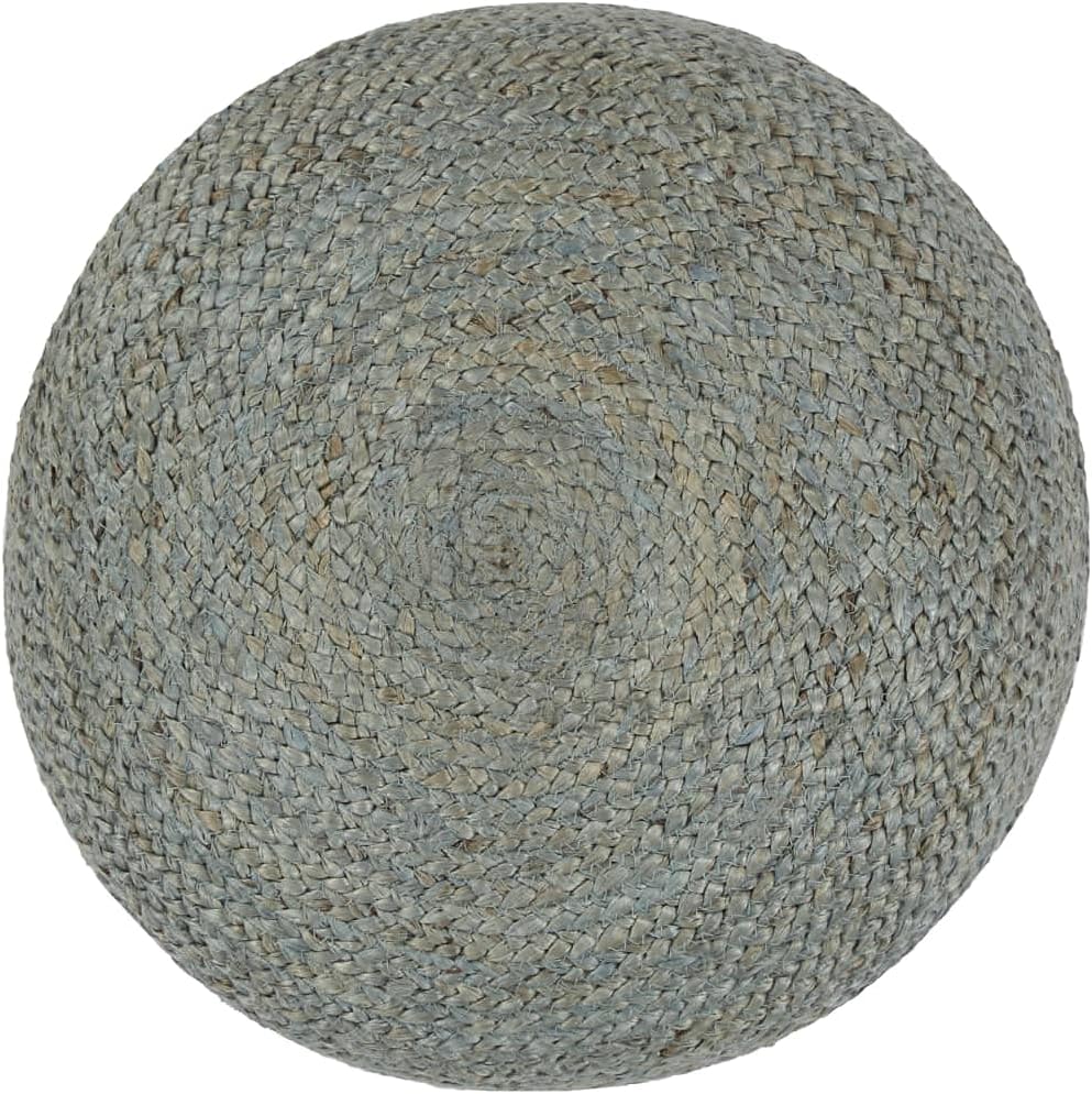 TEWTX7 Hand gestrickter Puff, Ottoman für Wohnzimmer und Schlafzimmer, Flechtoptik, Couch Hocker, Si