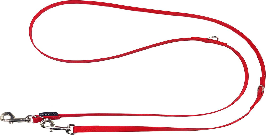 Biothane Hundeleine kleine Hunde/grosse Hunde verstellbar 2m / 2,40m / 2,80m / 3,50m / 5m SILBERNER