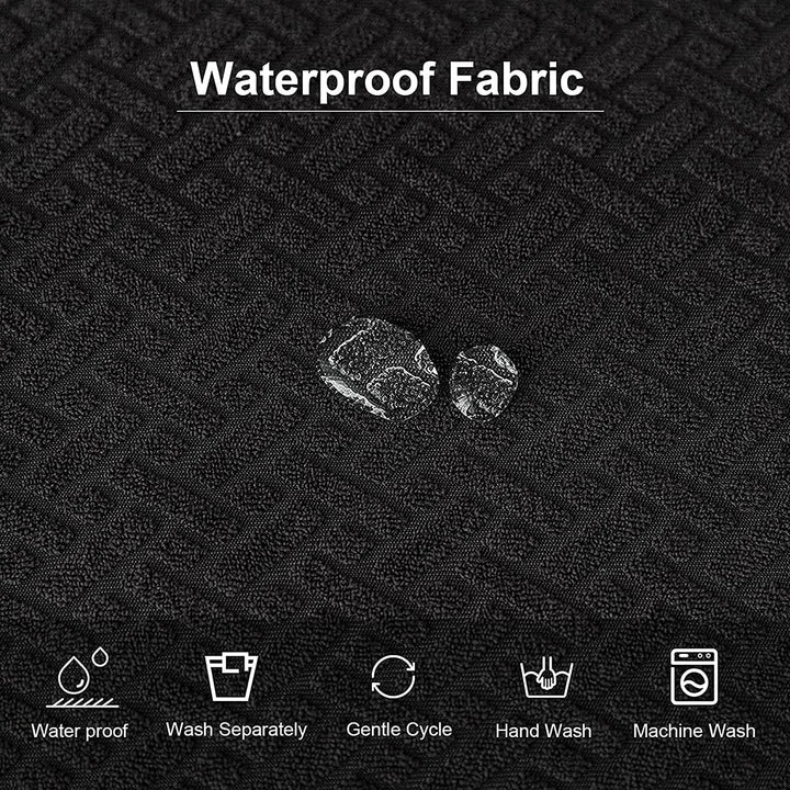 LANSHENG Stuhlbezug Sitzfläche Waschbarer Stretch Wasserdicht Jacquard Bezug für Stühle Esszimmerstu
