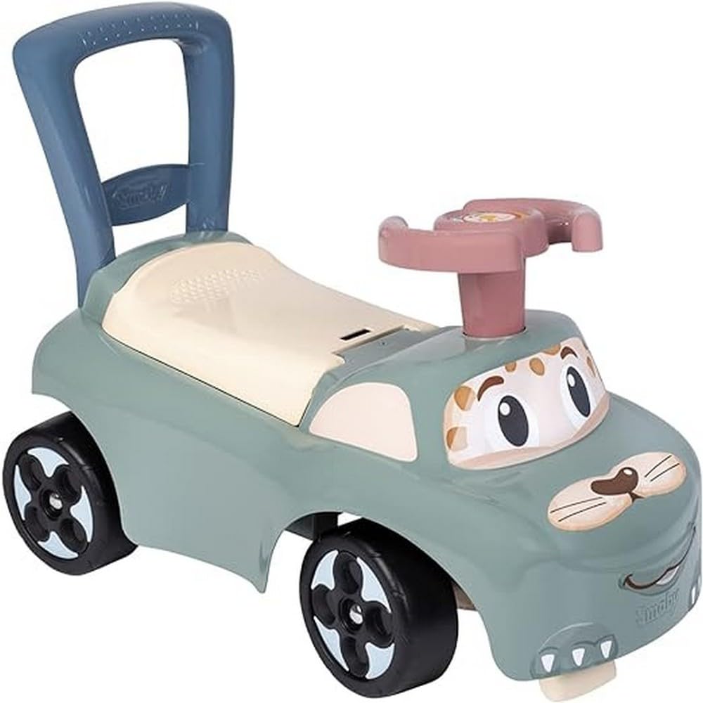 Smoby - Little Smoby Mein erstes Auto Rutscherfahrzeug - Kinderfahrzeug mit Staufach und Kippschutz,