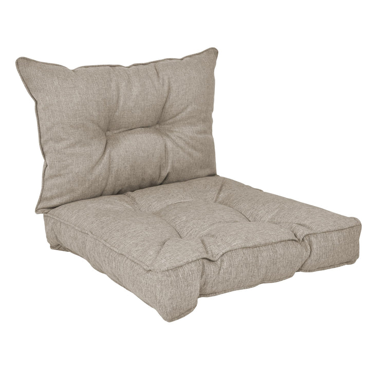POKAR Loungekissen Stuhlkissen für Stuhl Rattanmöbel Gartenmöbel Kissen, 2er Set (1x Sitzkissen 40x4