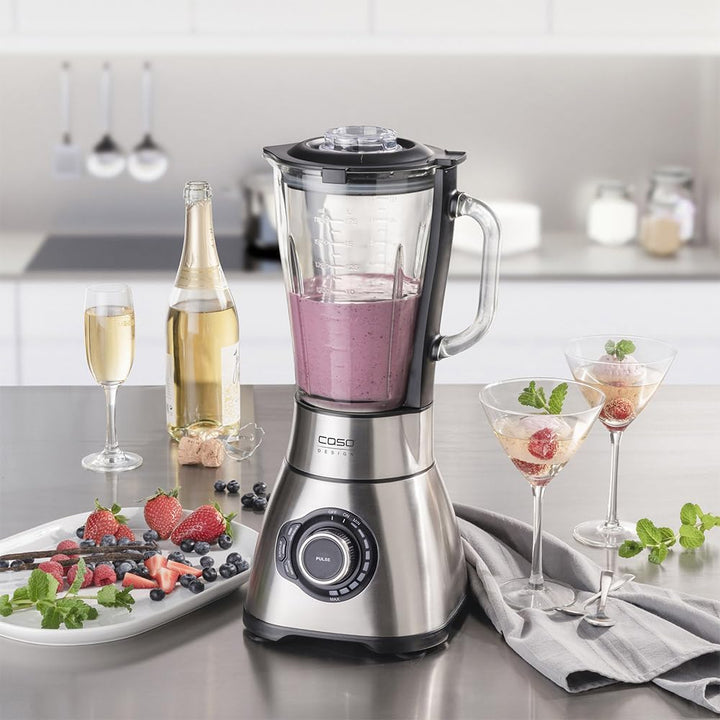 CASO B 1800 PowerBlender-Set - Standmixer, 28.000 U/min, Glasbehälter 1,75 L, inkl. Trinkflasche und