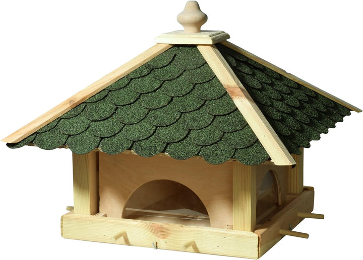 Luxus-Vogelhaus 98700e Grosses XXL Vogelhaus aus Holz (Kiefer) für Garten, Balkon, mit 4 herausziehb