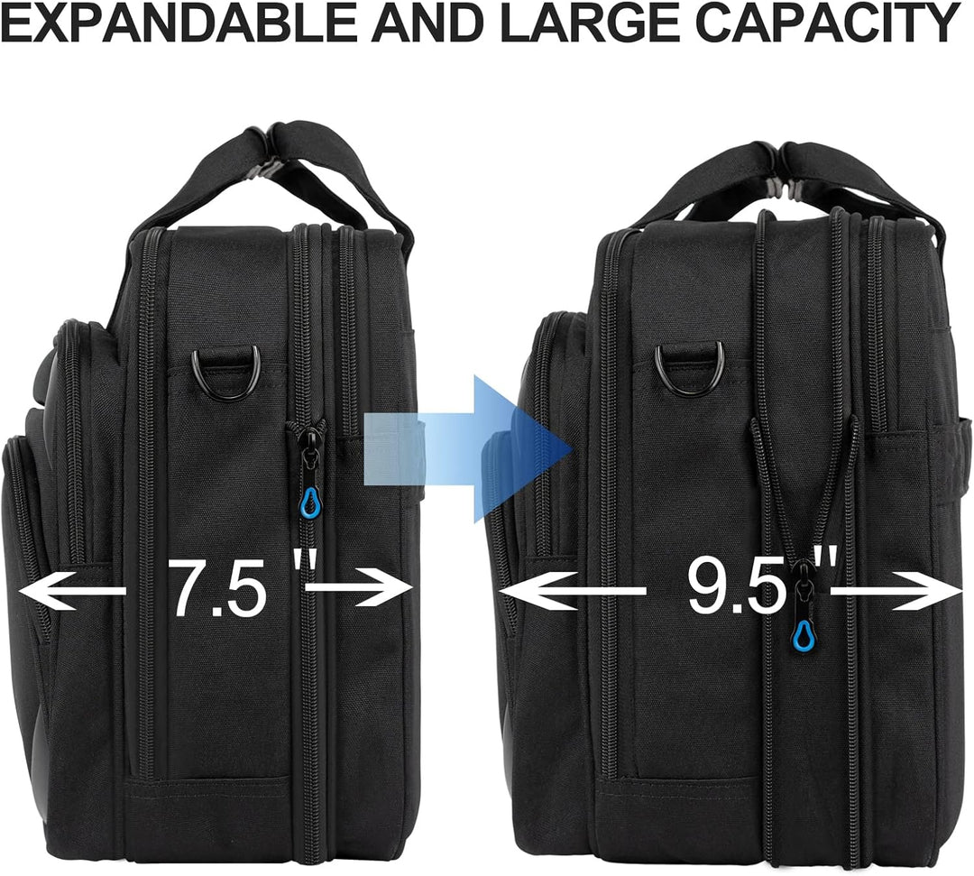 KROSER Laptop Tasche 18 Zoll Business Tasche Laptop für 17,3 Zoll Computer, Laptop Aktentasche, Wass
