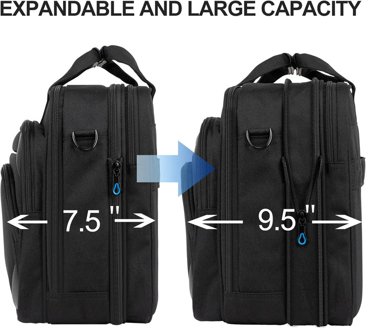 KROSER Laptop Tasche 18 Zoll Business Tasche Laptop für 17,3 Zoll Computer, Laptop Aktentasche, Wass
