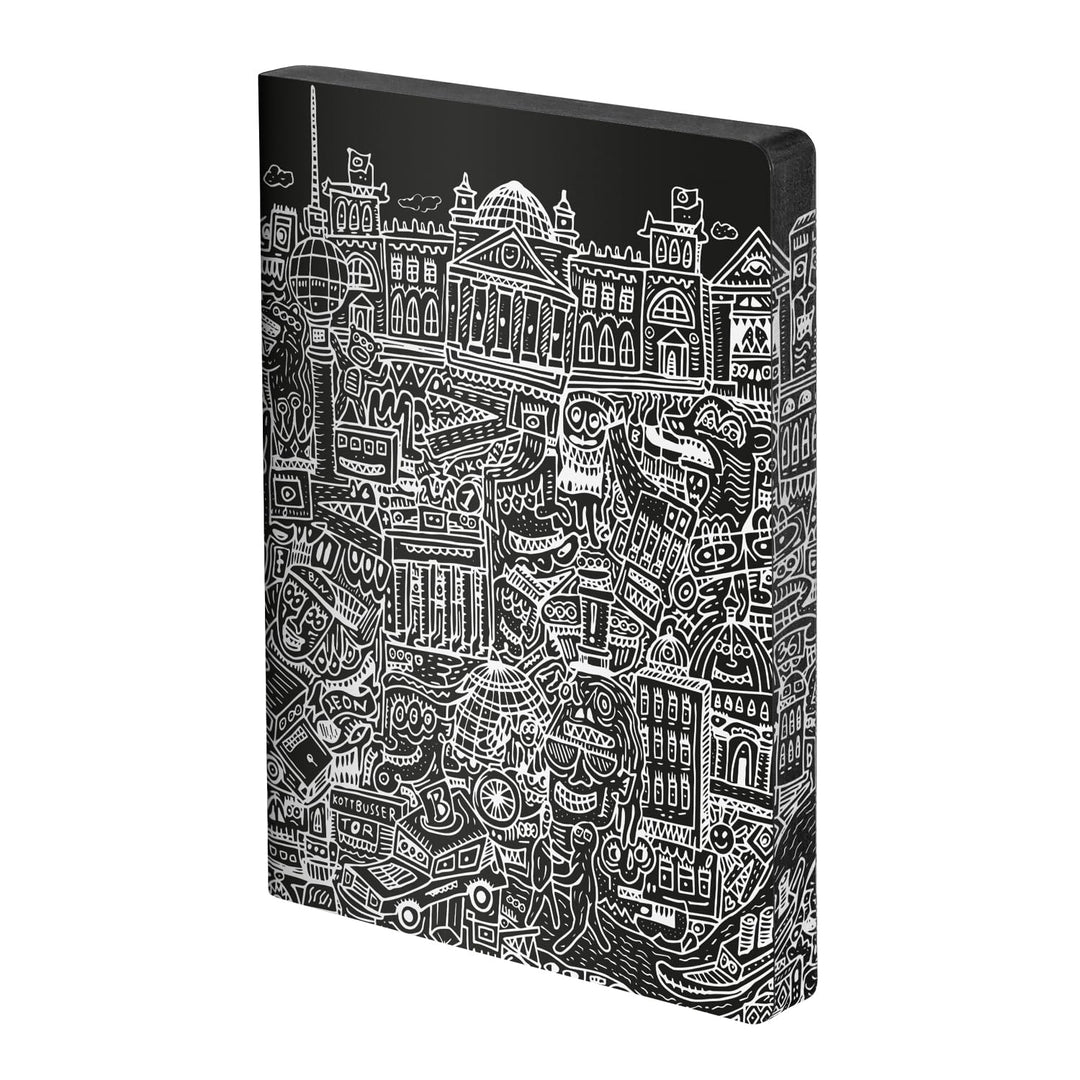 Nuuna Notizbuch A5+ | Graphic L - Berlin | Dotted Journal | 3,5mm Punktraster | 256 nummerierte Seit