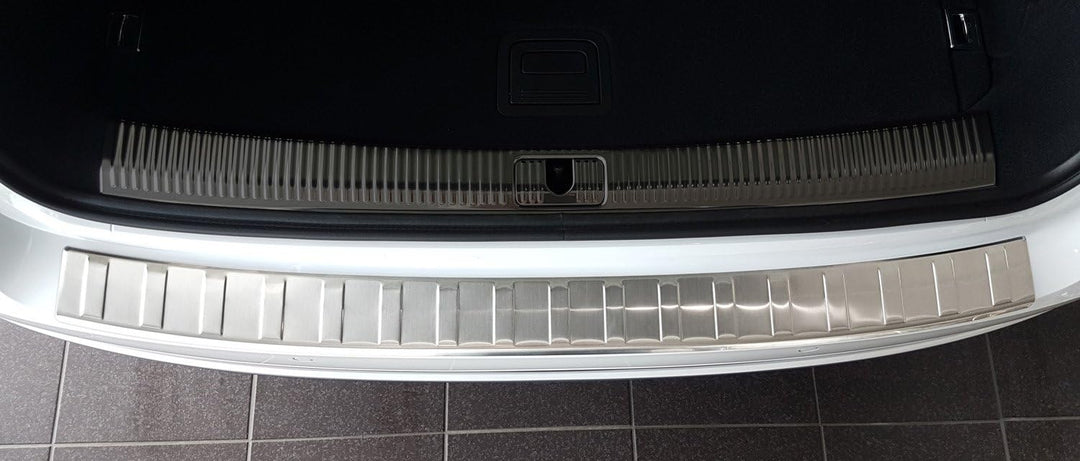 Avisa Edelstahl Heckstossstangenschutz kompatibel mit Audi A4 B9 Avant 2015-2019 & Facelift 2019- 'R
