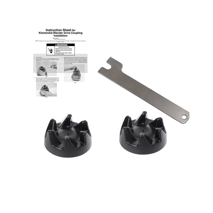 2X Kupplung Mitnehmer 9704230 inkl. Werkzeug und Anleitung passend zu KitchenAid Ultra Blender KSB52