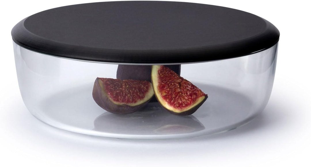 Continenta Duracore Käsebrett mit Glocke aus mundgeblasenem Glas, Ø 22 cm