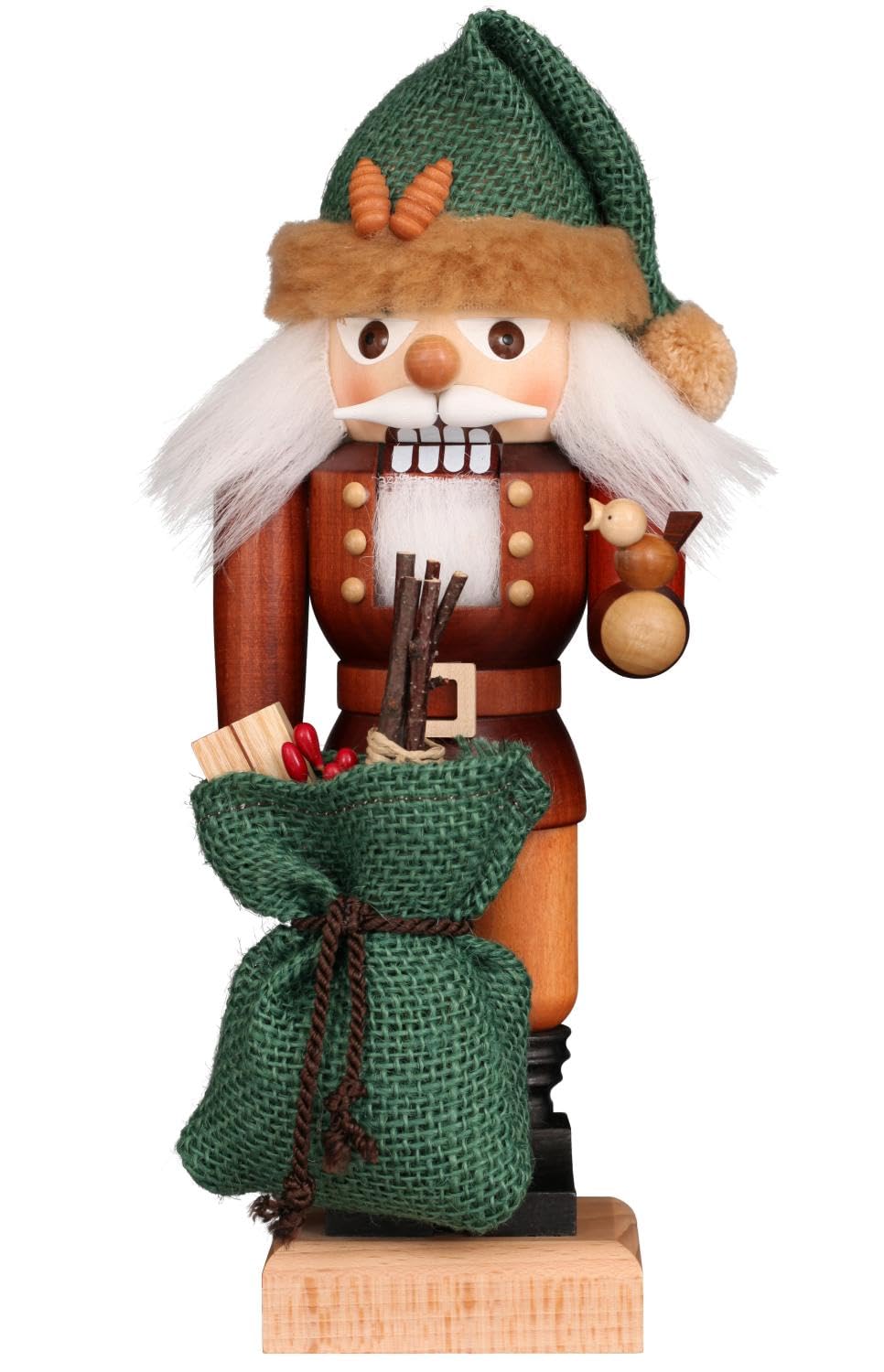 Christian Ulbricht Nussknacker Weihnachtsmann Waldfreund Natur - 26 cm