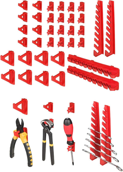 Werkzeugwand Lagersystem – 1152 x 780 mm Lochwand mit Werkzeughaltern – Set 38 Zubehör Warkzeuglochw