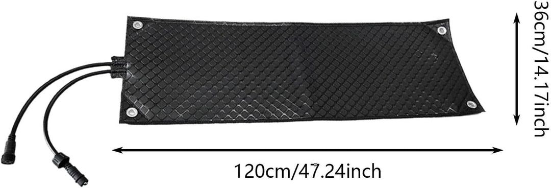 Winter Heizmatte PVC für Gehwege Treppenstufen inklusive Netzkabel mit 76 cm/h Schmelzgeschwindigkei