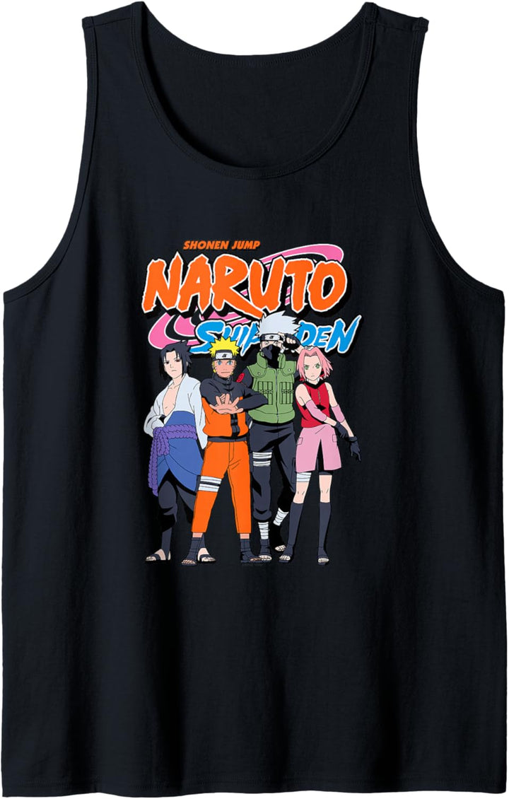 Naruto Shippuden Team 7 mit Naruto Logo Tank Top