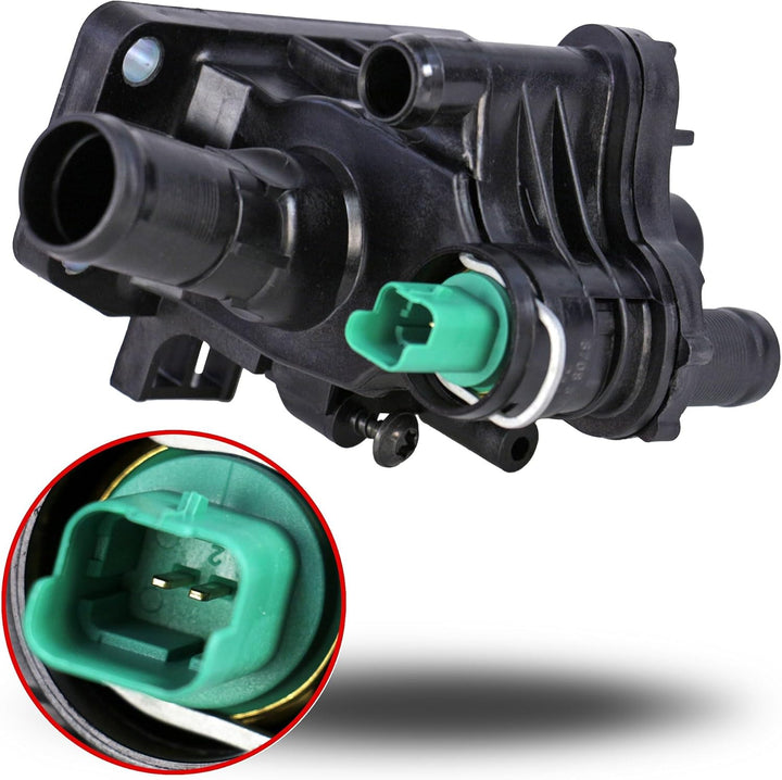 febi bilstein 36036 Thermostatgehäuse mit Temperaturschalter und Dichtung , 1 Stück