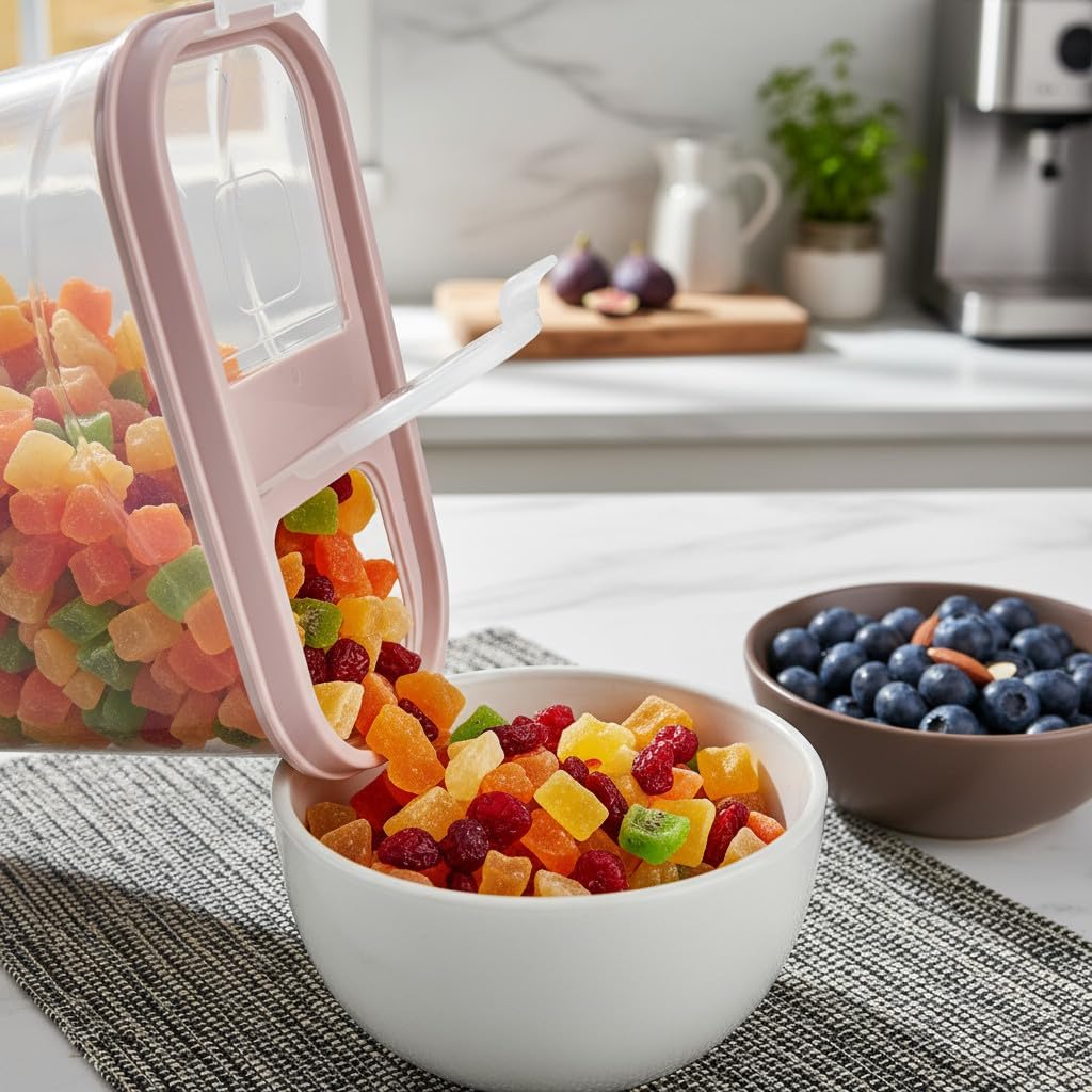 Schüttdosen für Müsli - Cornflakes - 3er Set - Vorratsdosen für Lebensmittel - Frischhaltedosen - St